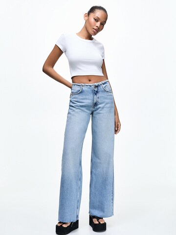 Pull&Bear Loosefit Jeans i blå