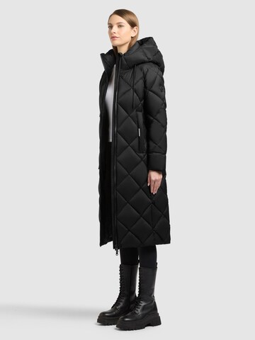 khujo Wintermantel 'Cilia2' in Zwart