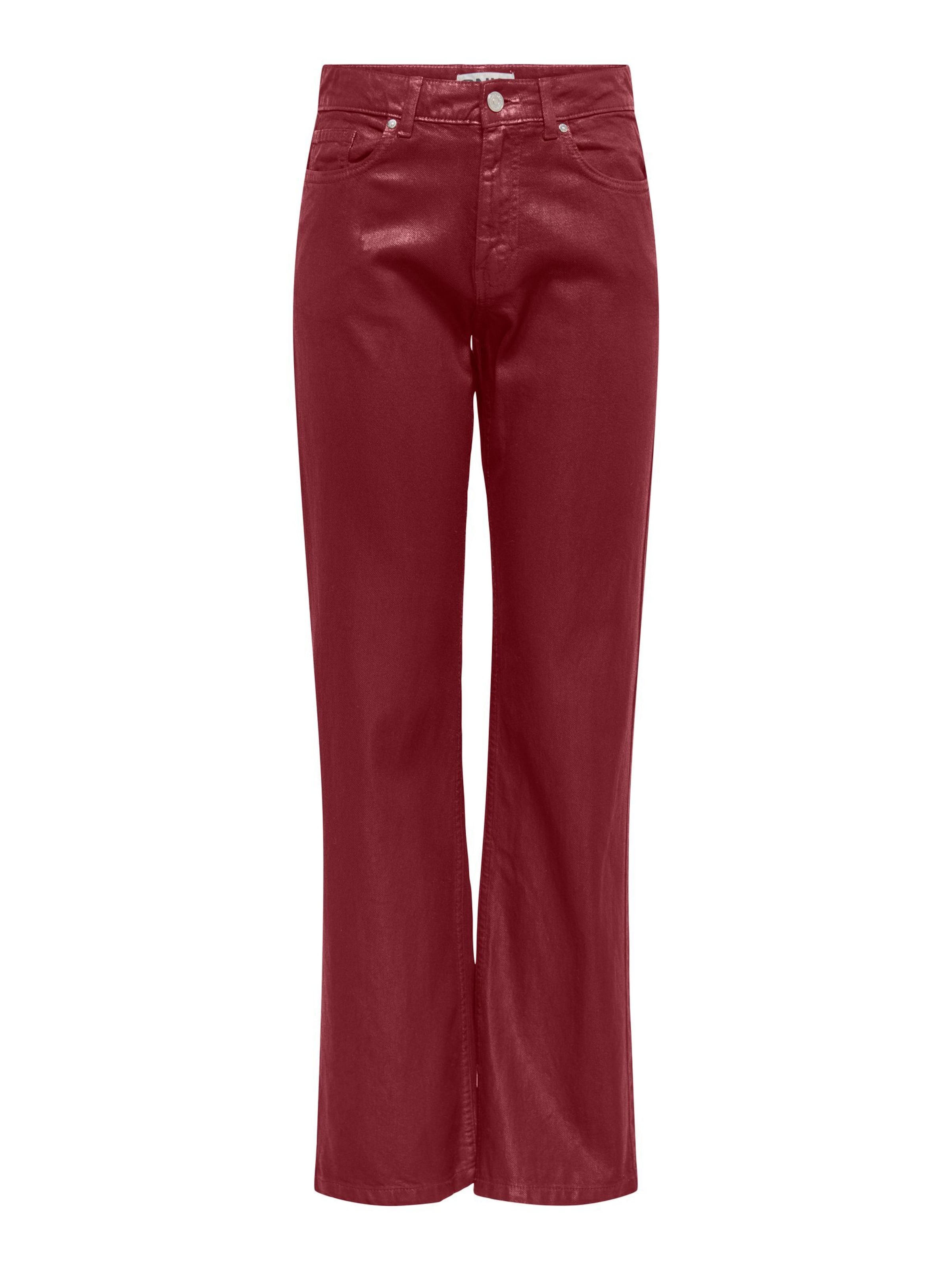 Only Tall Jean 'ONLRiley' en 25-26/36 en rouge, Vue avec produit