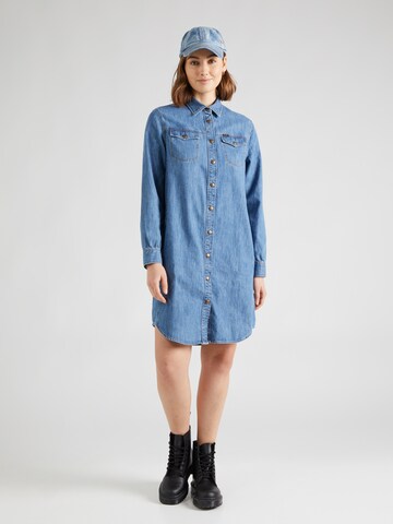 Robe-chemise Lee en bleu : devant