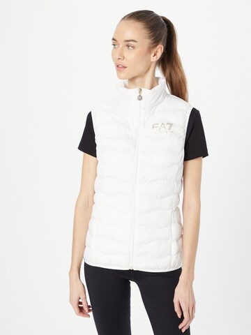 Gilet di EA7 Emporio Armani in bianco: frontale