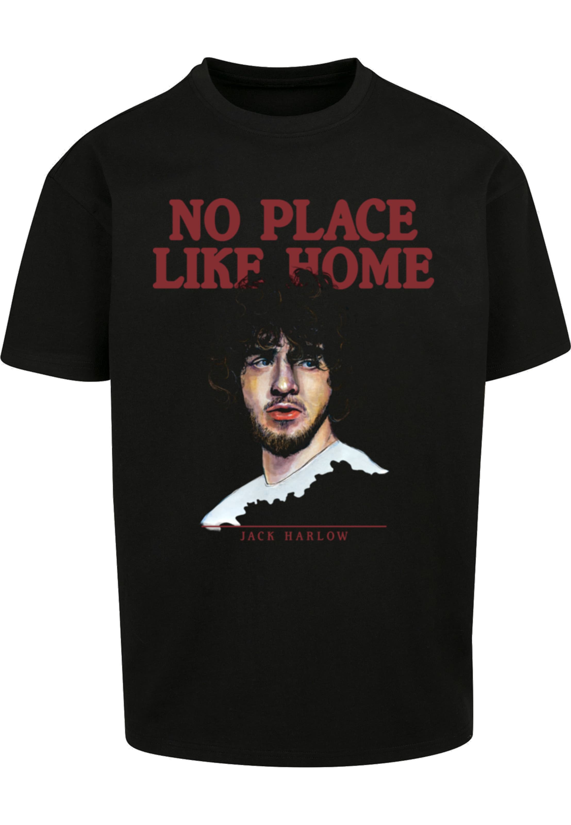 Merchcode Shirt 'Jack Harlow No Place Like Home' in Black: front