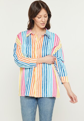 usha BLUE LABEL Blouse in Gemengde kleuren: voorkant