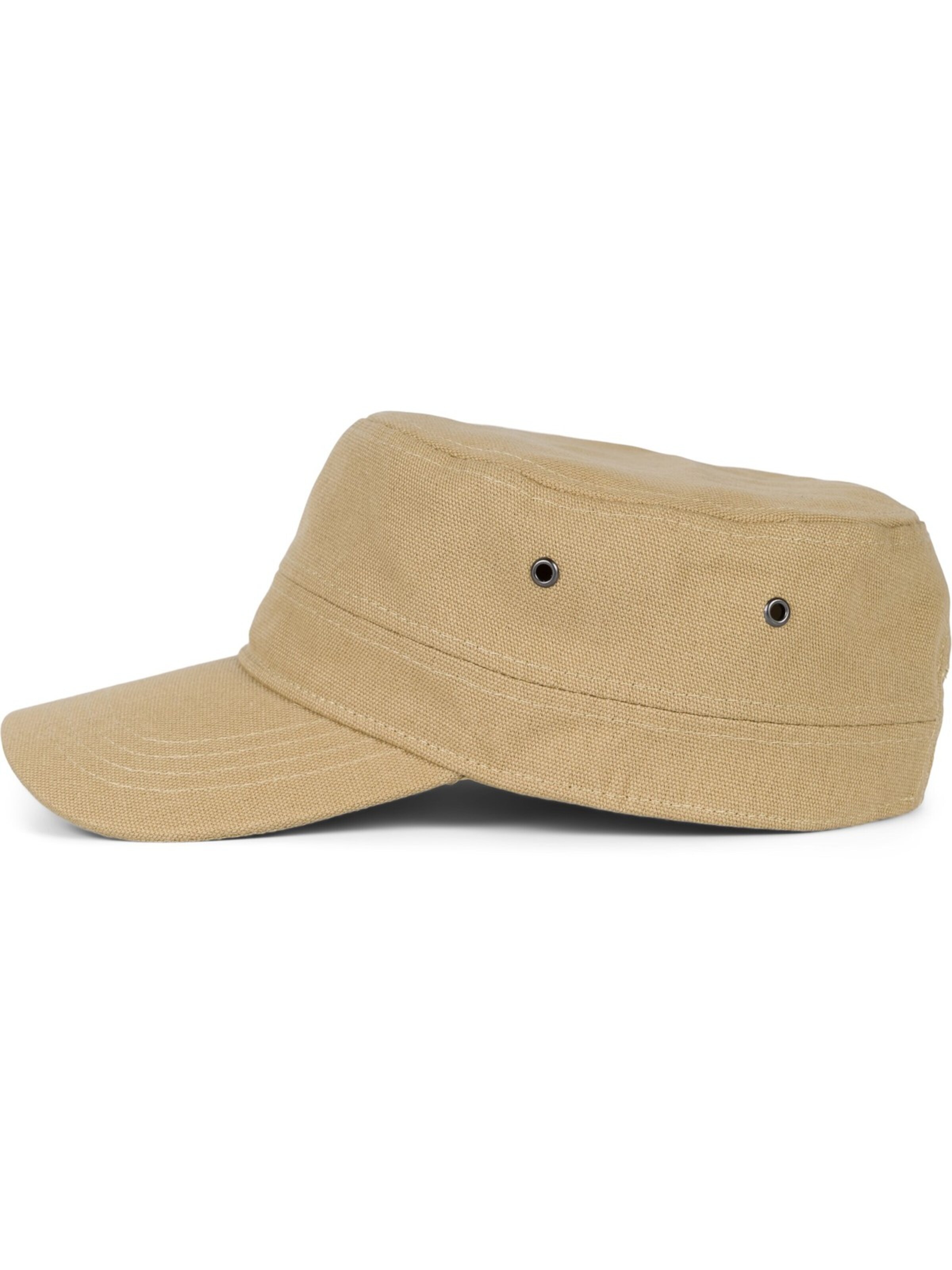 styleBREAKER Cap 'Military Cap Baumwoll Canvas' in Green