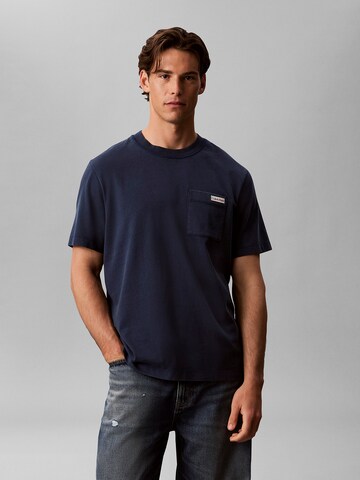Calvin Klein Jeans Shirt in Blauw: voorkant