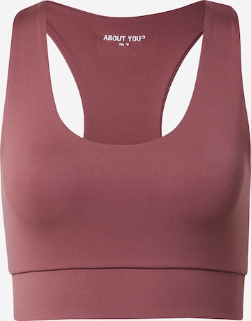 ABOUT YOU Sporttop 'Mila' in Lila: voorkant