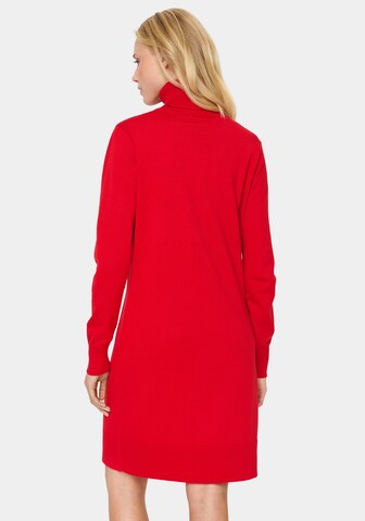 SAINT TROPEZ Strickkleid in Rot