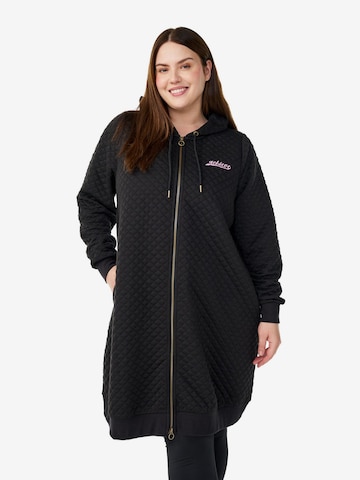 juoda Active by Zizzi Kardiganas 'Aemana': priekis