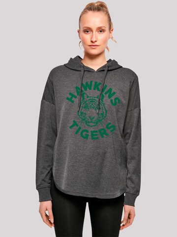 F4NT4STIC Sweatshirt 'Stranger Things Hawkins Tigers Netflix TV Series' in Grau: predná strana