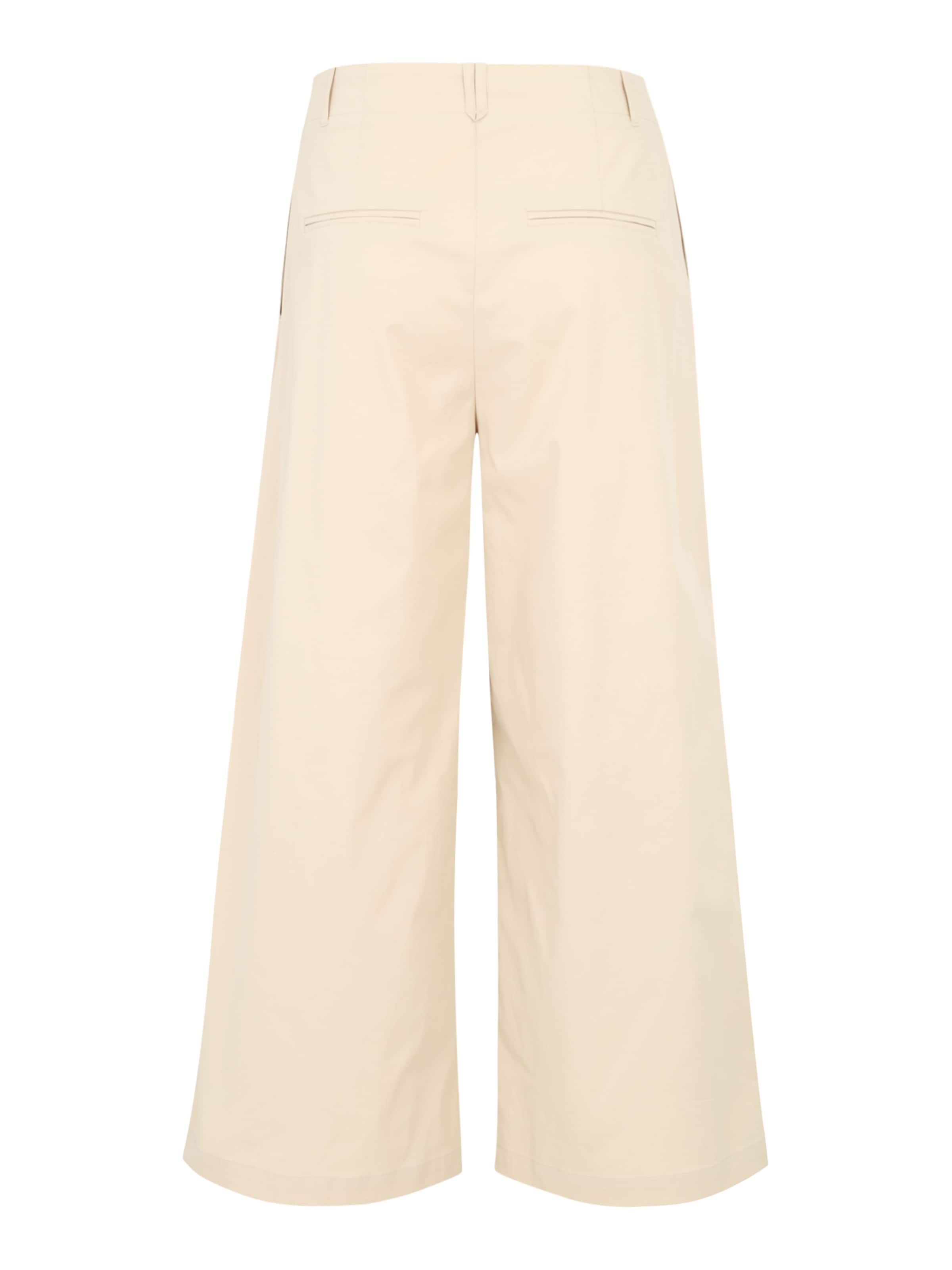 Only Petite Широки крачоли Панталон с набор 'ONLTANNY' в бяло