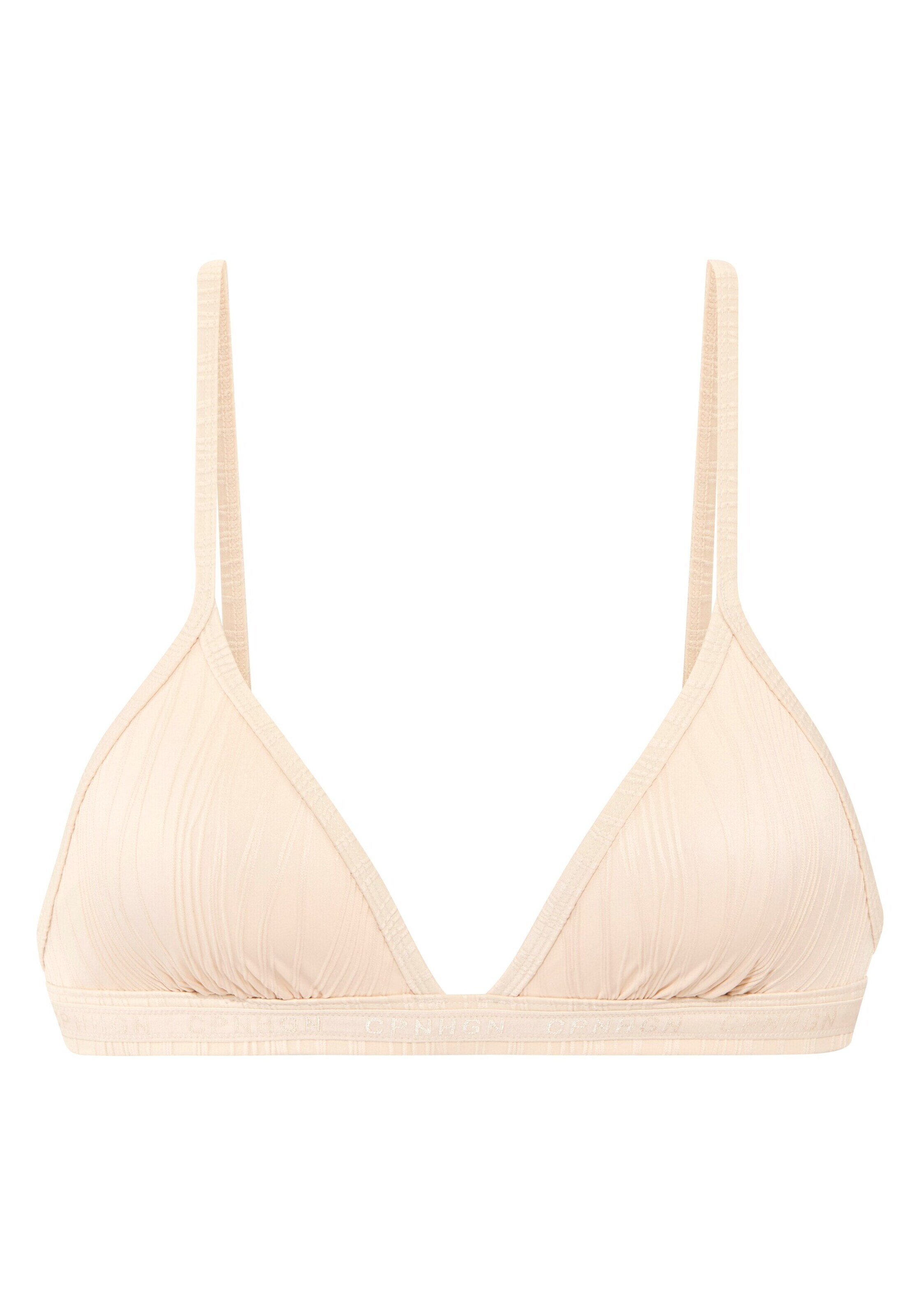 Copenhagen Studios Trójkąt Góra bikini w kolorze beżowy