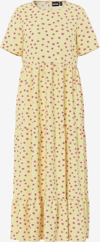 PIECES - Vestido 'PCEvie' em amarelo: frente