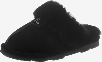 Bearpaw Slippers in Black: front