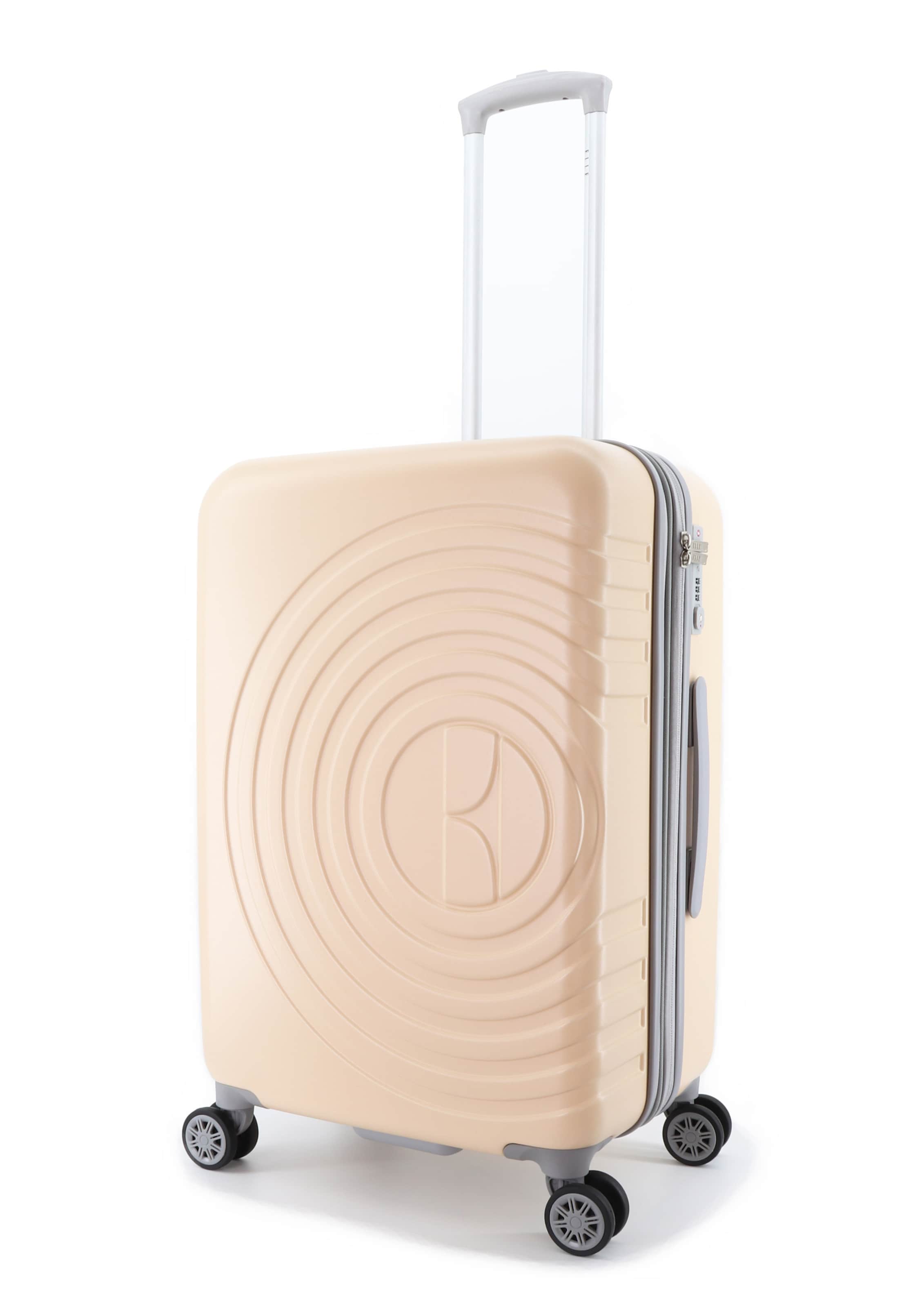 ELLE Reisegepäck 'Debossed' in Beige