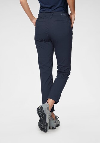 JACK WOLFSKIN Slim fit Outdoor Pants in Blue