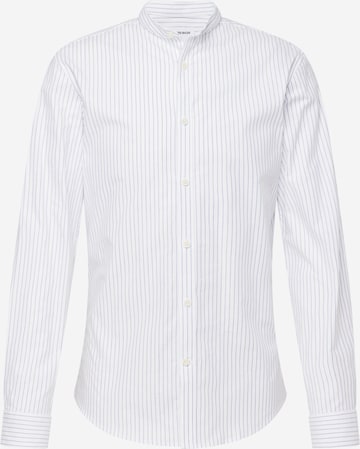 Lindbergh Regular fit Button Up Shirt 'Manderin' in White: front