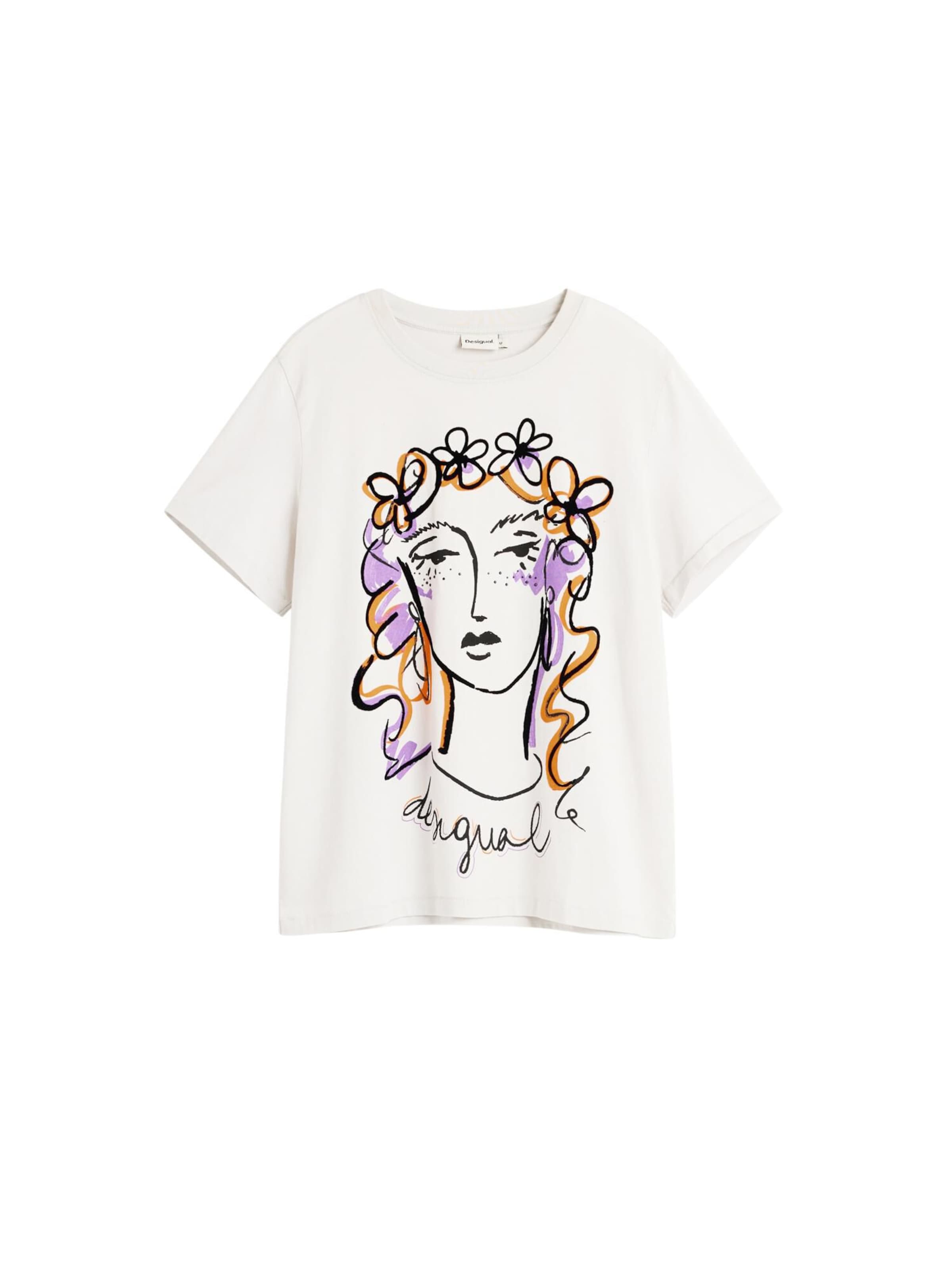 Maglietta di Desigual in bianco: frontale