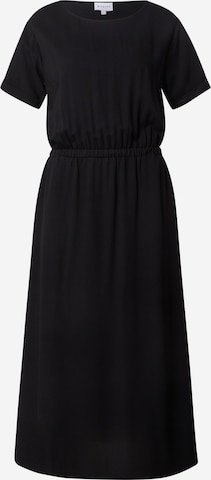 Rochie de la mazine pe negru: față