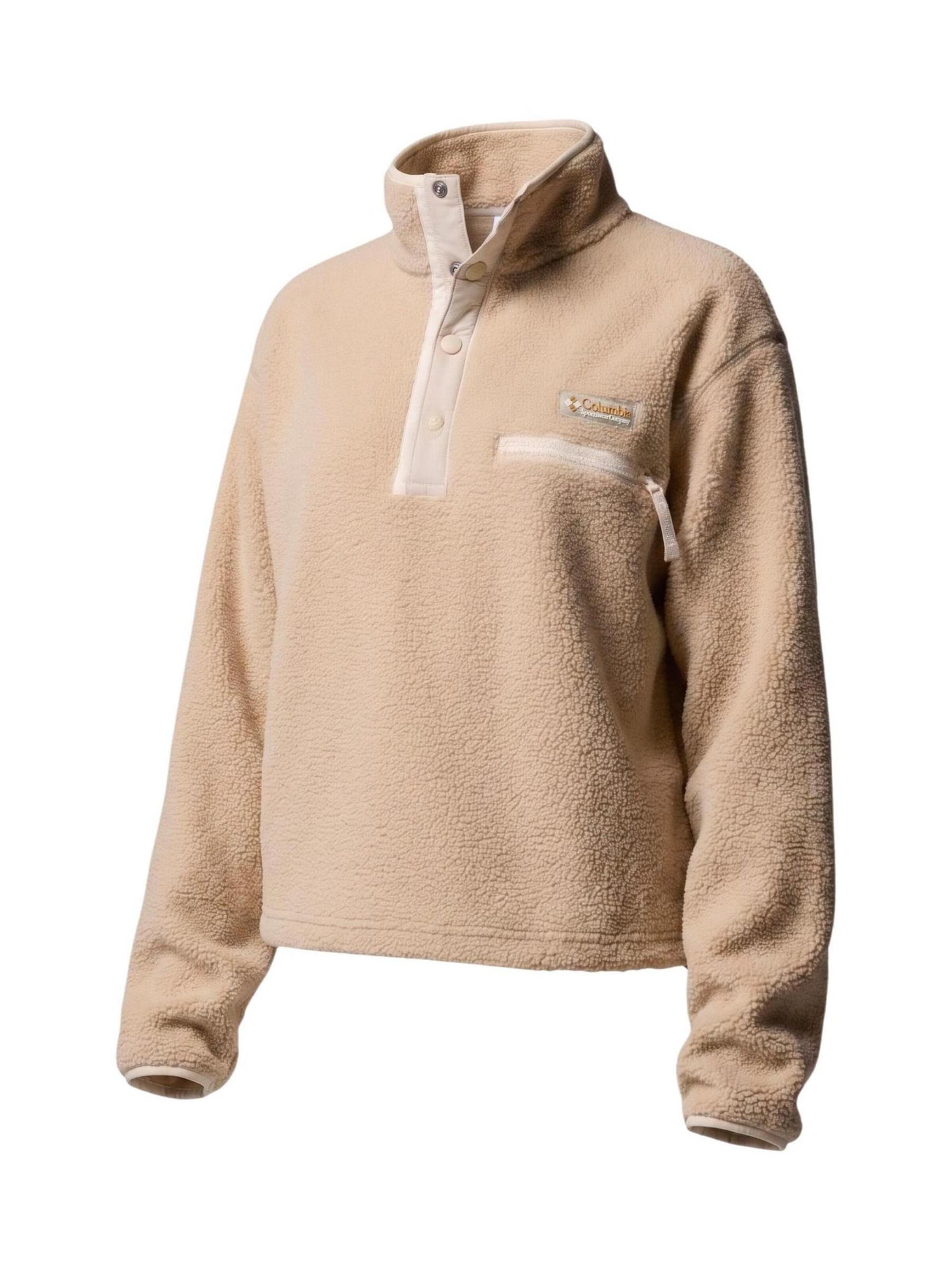 COLUMBIA - Sudadera 'Helvetia™ II Cropped Half Snap Fleece 2092231' en beige