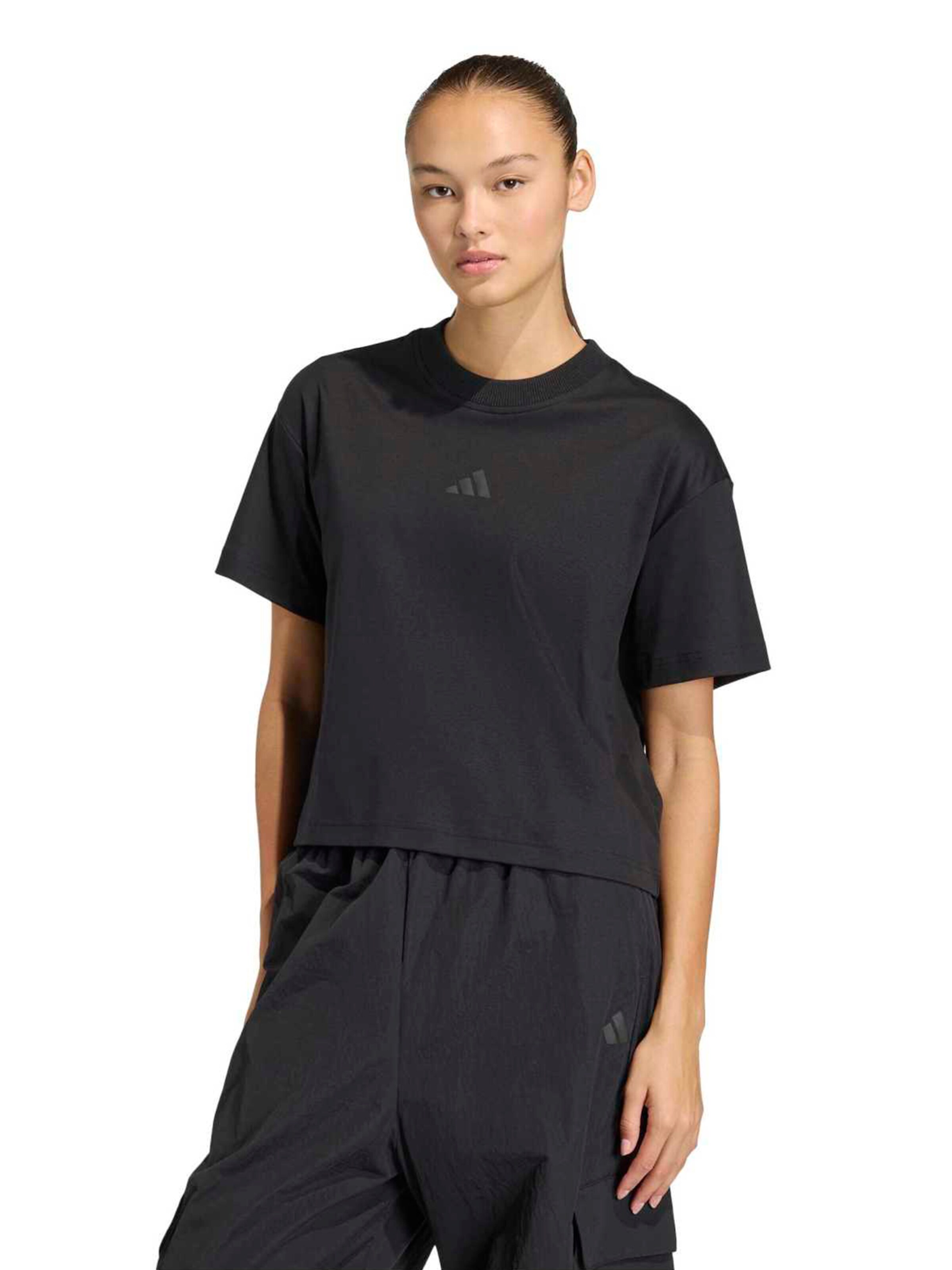 ADIDAS SPORTSWEARTehnička sportska majica 'CT' - crna boja: prednji dio