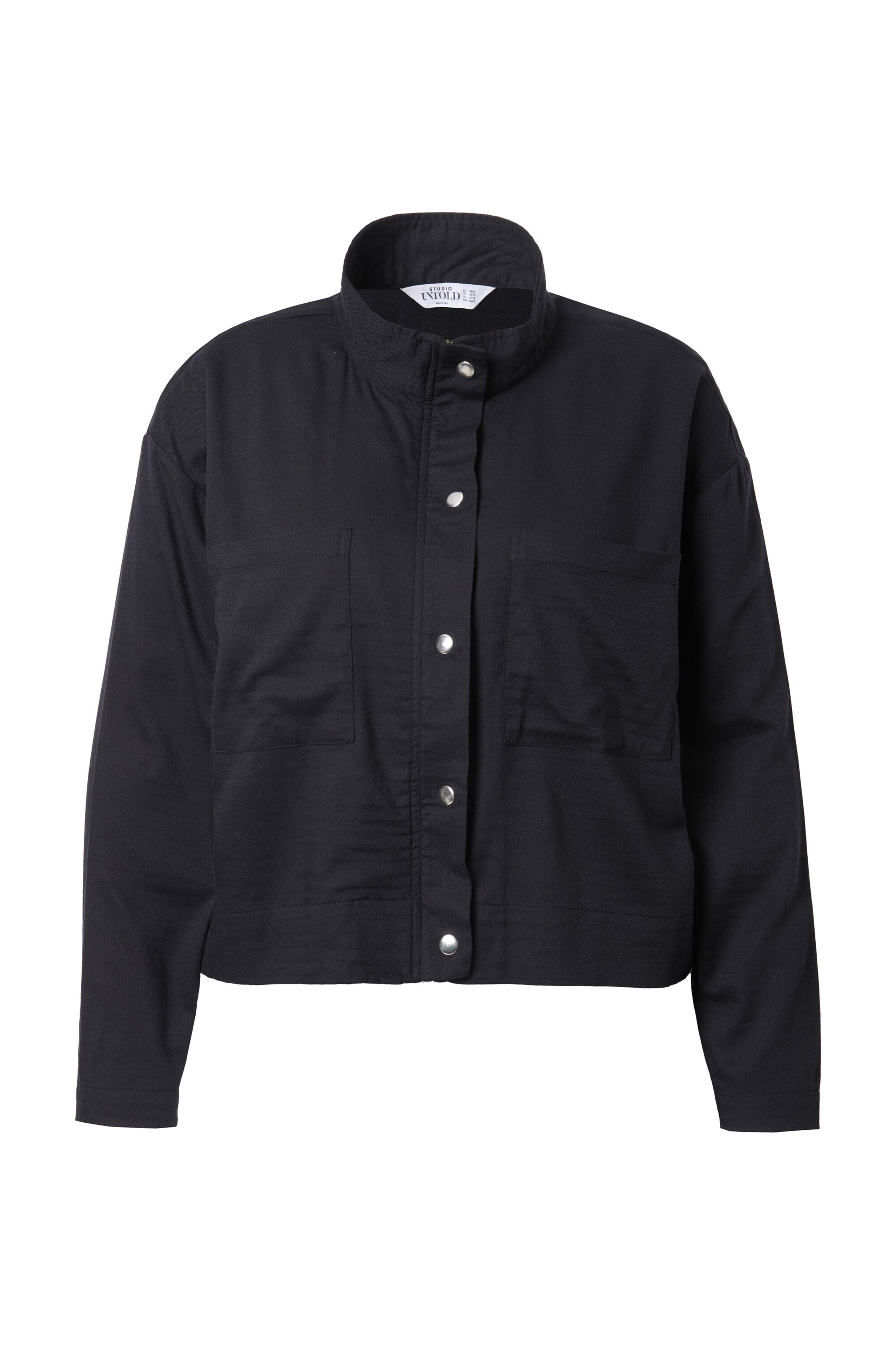 Studio Untold Tussenjas in Zwart: voorkant