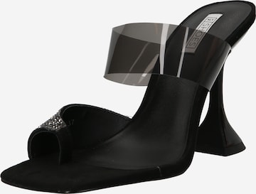 NLY by Nelly T-Bar Sandals in Black: front