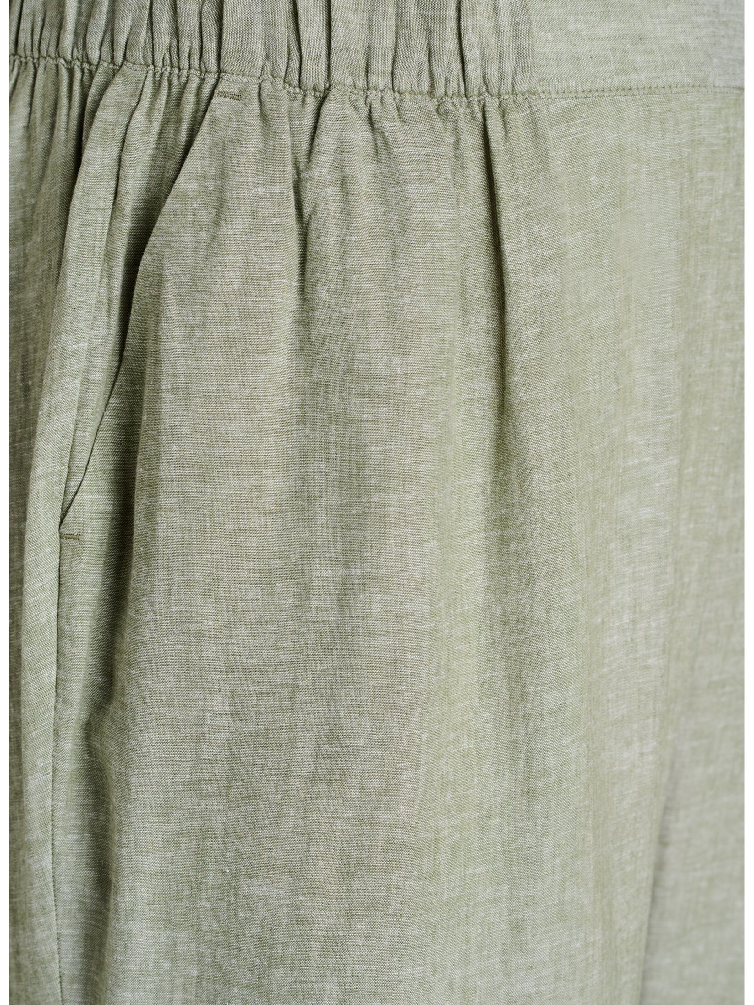 Zizzi Loosefit Kalhoty 'VLina' – zelená