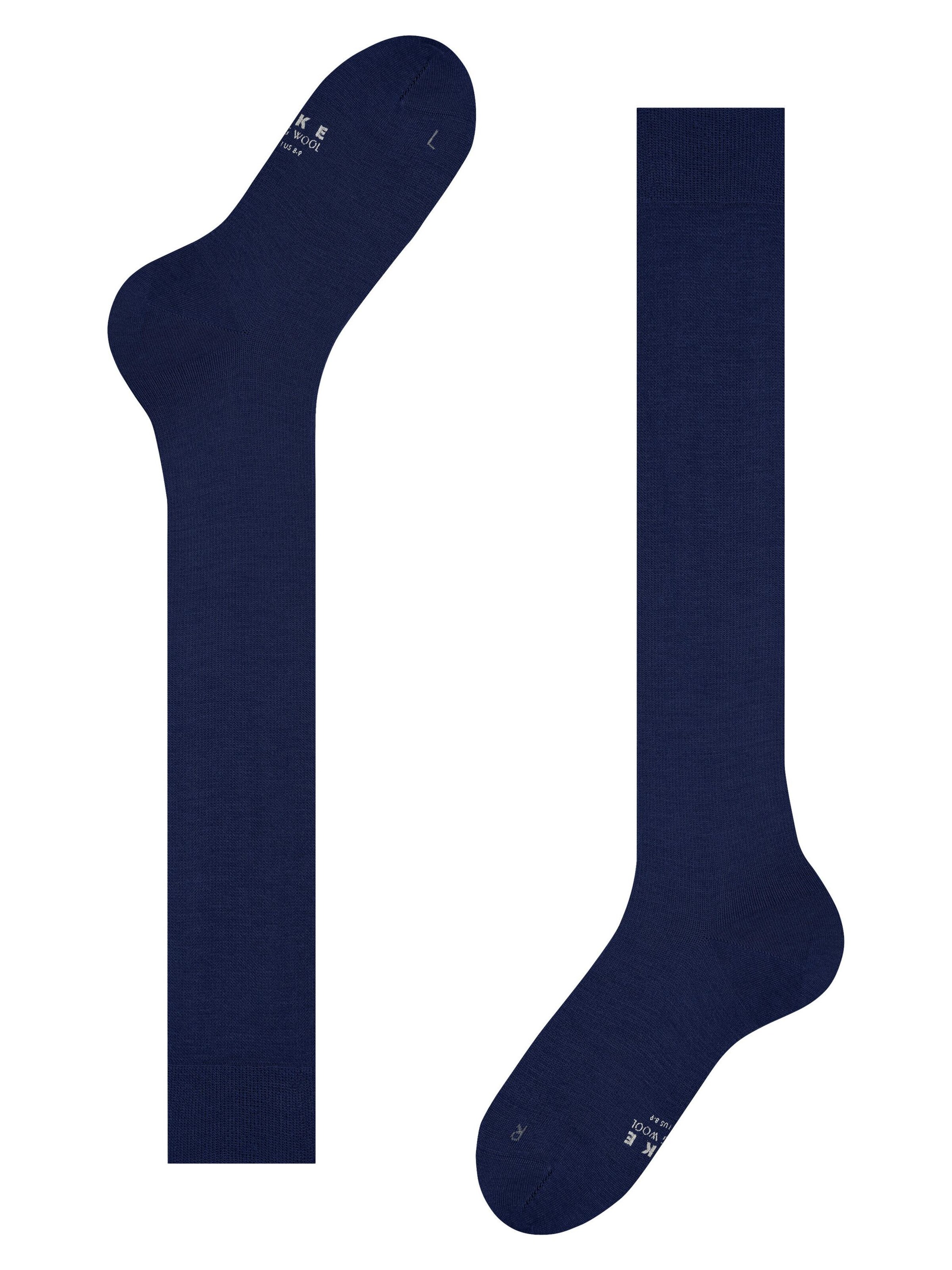 FALKE Kniestrümpfe 'Energizing Wool'‌‌ in Blau