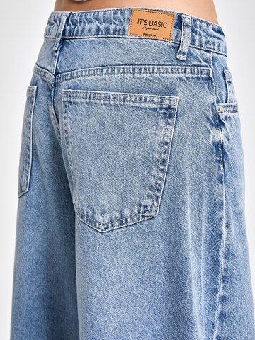 IT'S BASIC Wide leg Jeans 'Palazzo' in Blauw