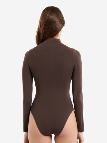ETAM Bodysuit 'Marilyn' in Brown