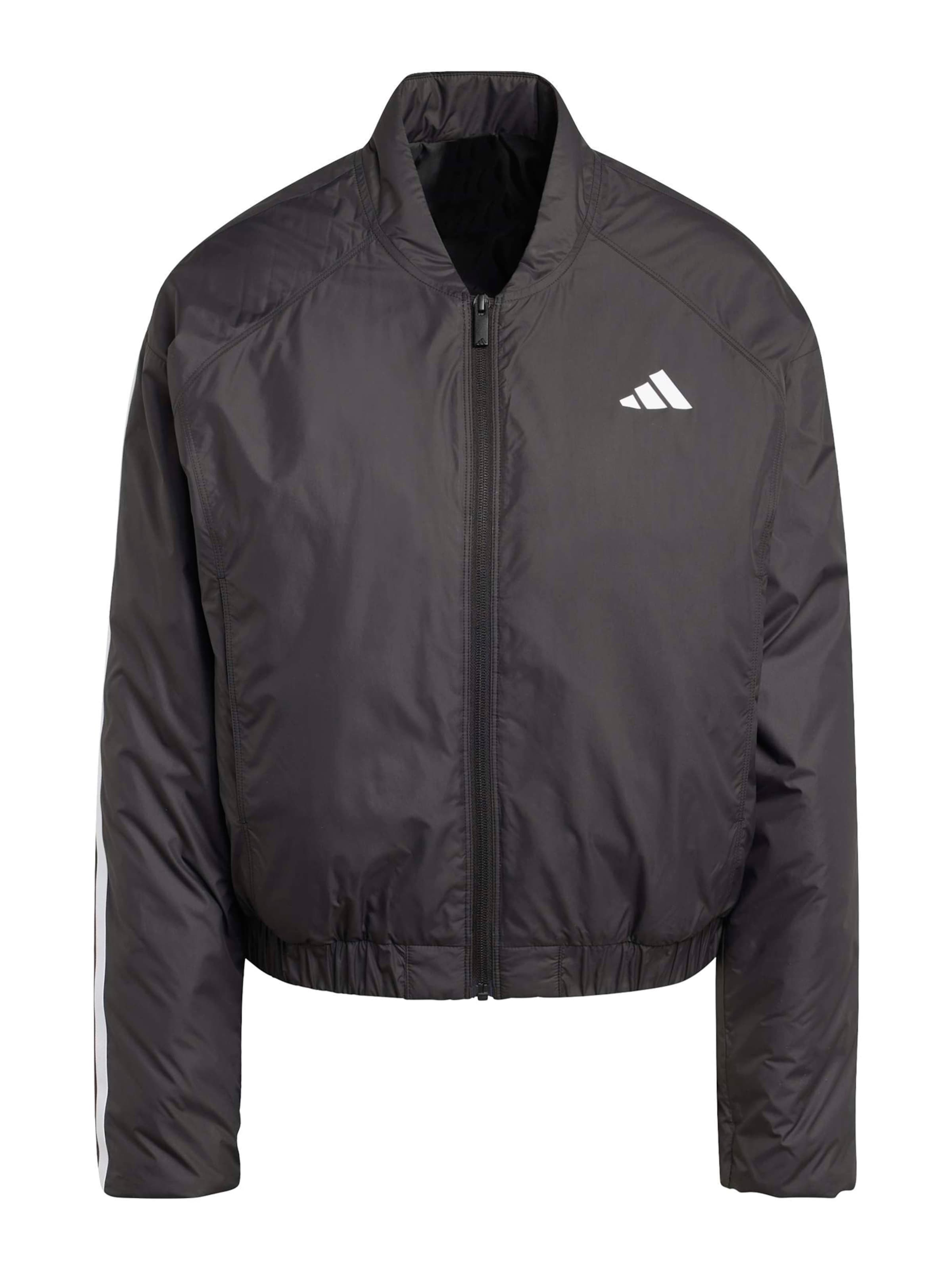 ADIDAS SPORTSWEAR - Casaco deportivo 'ESS' em preto: frente