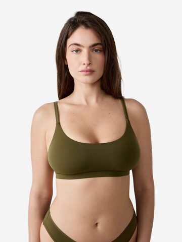 ETAM Bralette Bra in Green: front