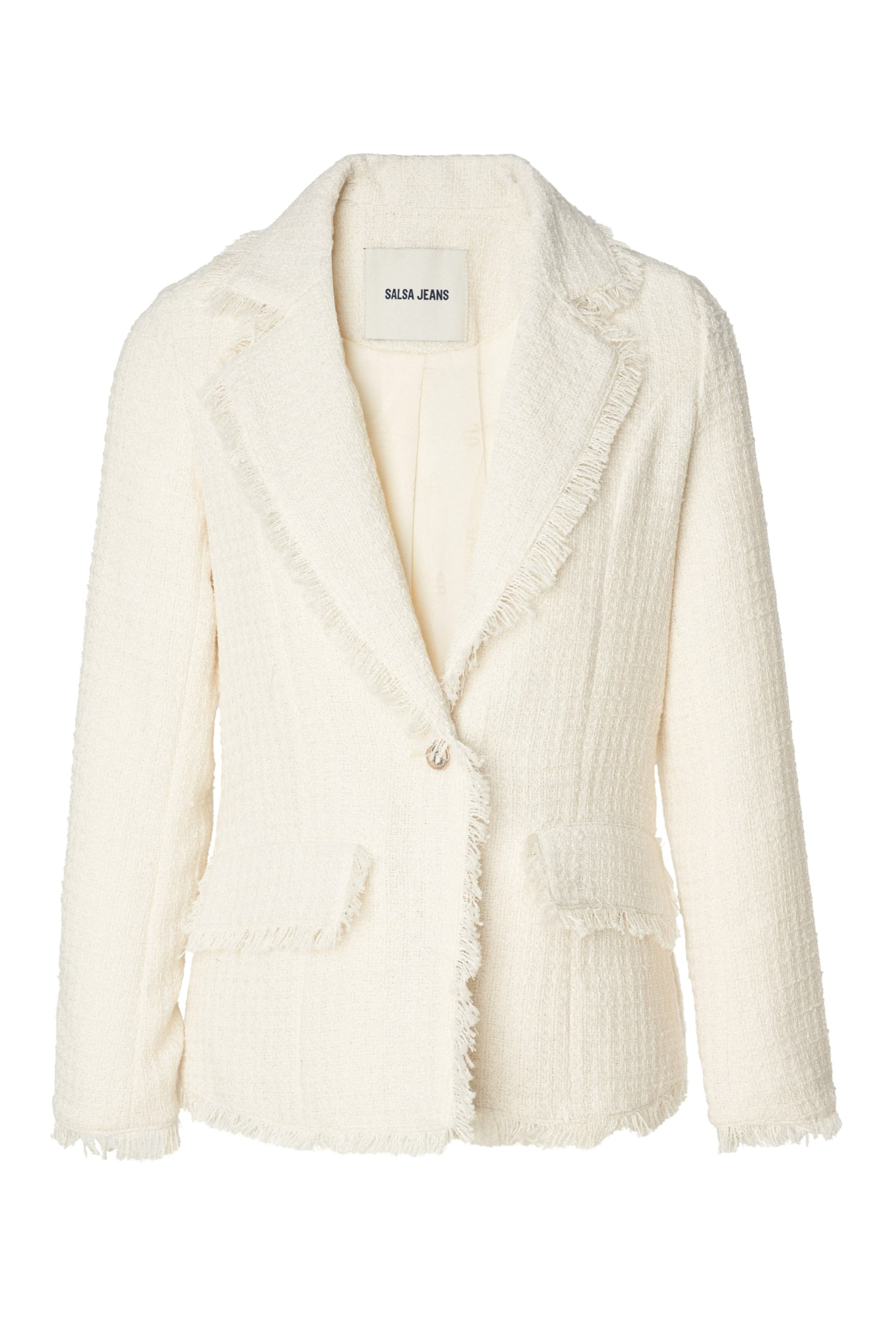 Salsa Jeans Blazers &#x27;Tweed&#x27; in Beige: voorkant