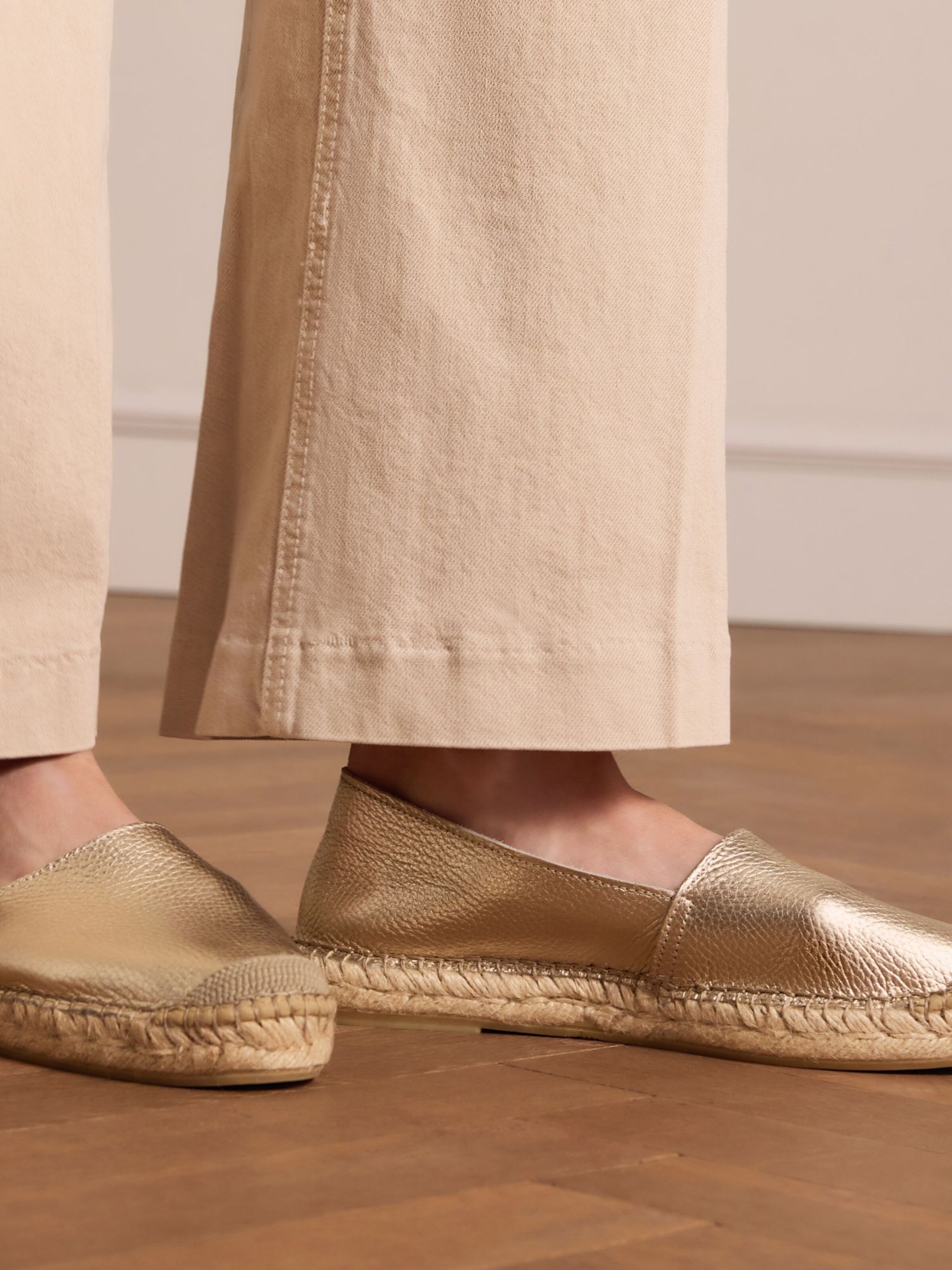 Espadrilles MANFIELD en or