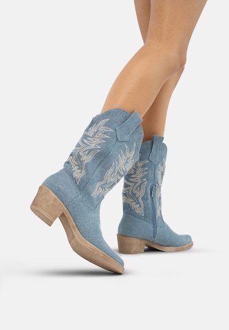 Salinyang Cowboylaarzen in Blauw