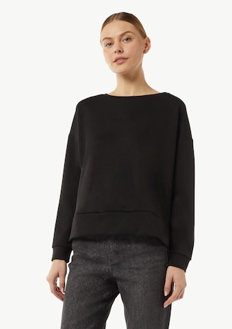 comma casual identity Sweatshirt in Zwart: voorkant
