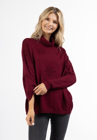 Pullover di Usha in rosso: frontale