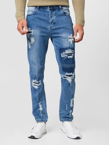 SikSilk Regular Jeans in Blue: front