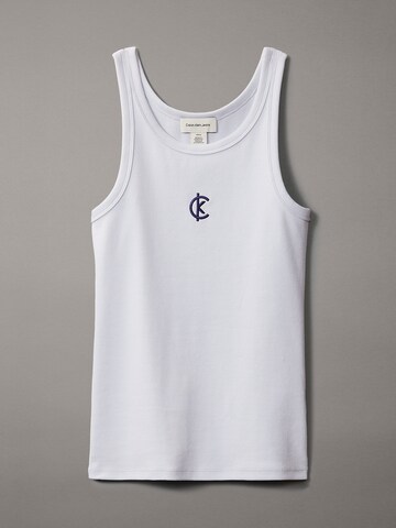 Calvin Klein Jeans Top in White: front