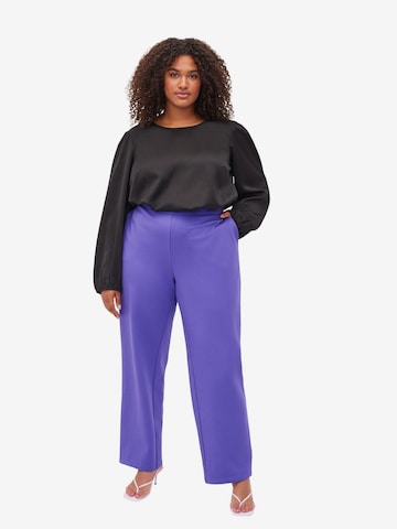 Zizzi Normalny krój Spodnie 'Maddie' w kolorze fioletowy