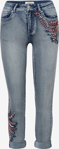 KOROSHI Slimfit Farkut värissä sininen: etupuoli