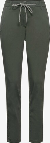 CECIL Slim fit Pants in Green: front