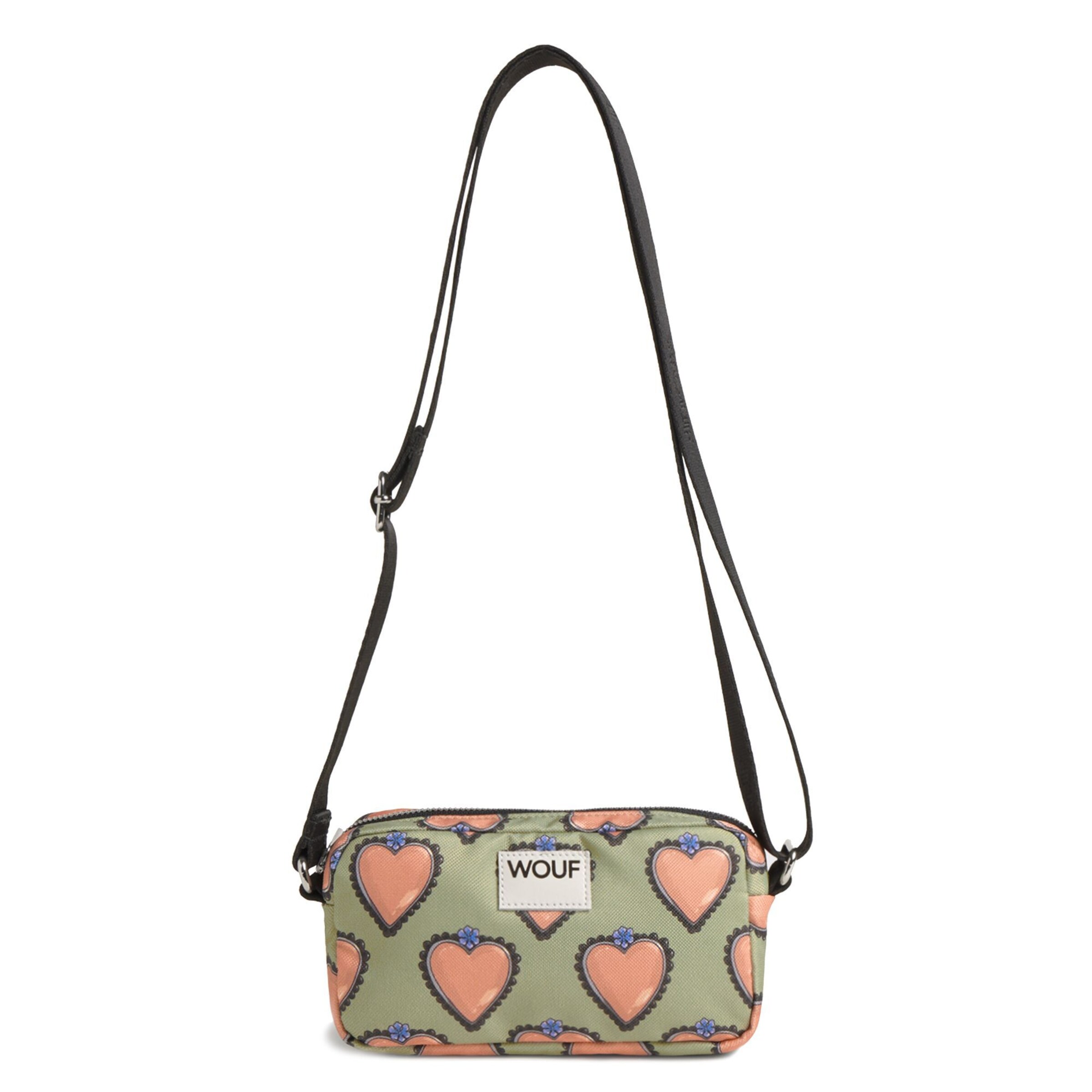 Borsa a tracolla 'Daily' di Wouf in verde: frontale