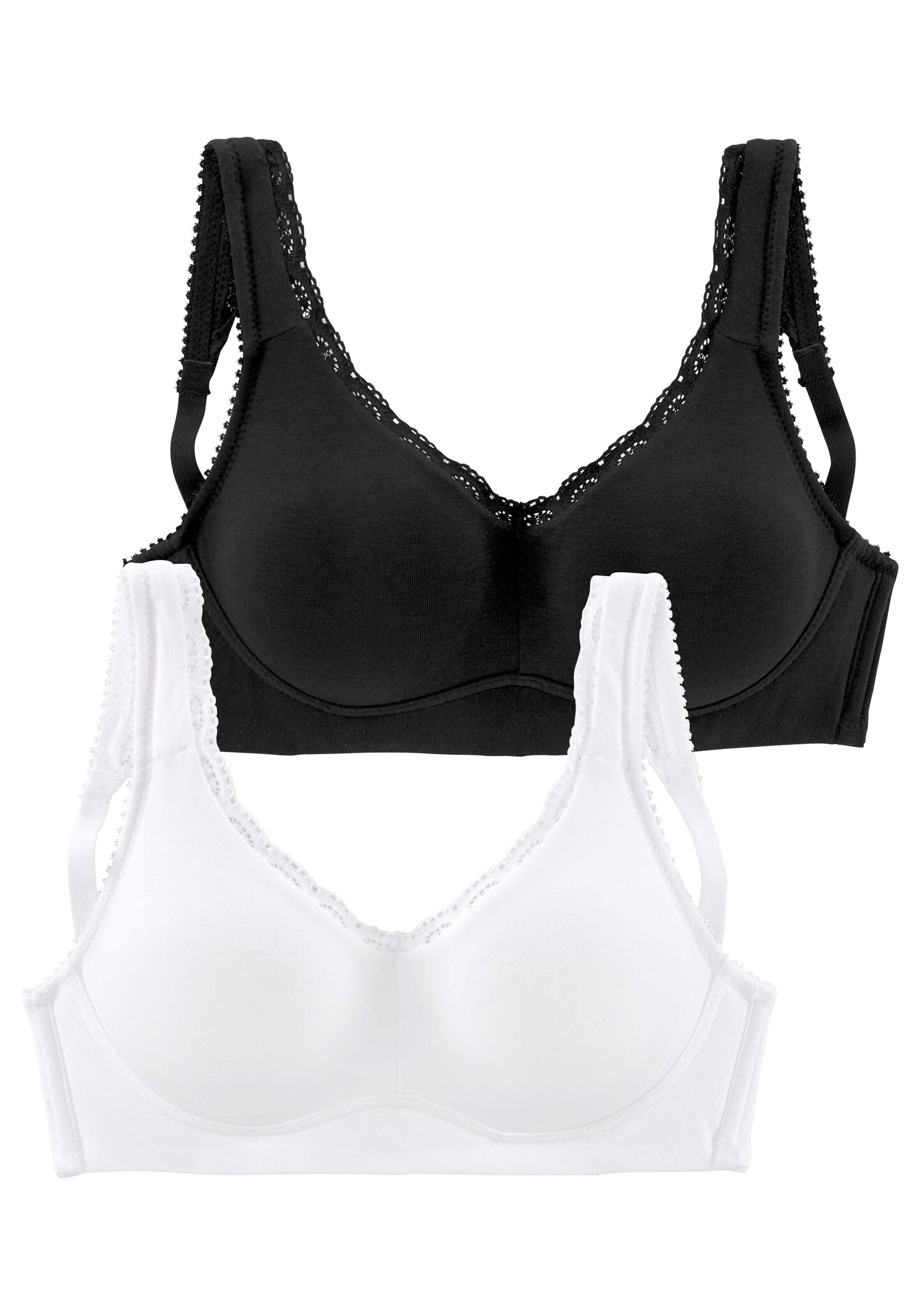 PETITE FLEUR T-shirt Bra in Black: front