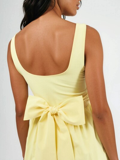 Busem Vestido em amarelo limão, Vista do artigo