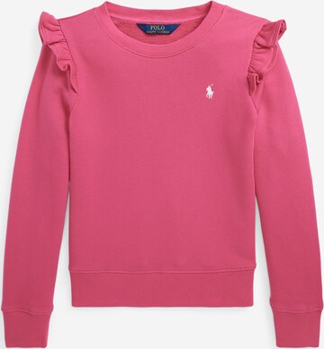 Sweat-shirt Polo Ralph Lauren en rose : devant