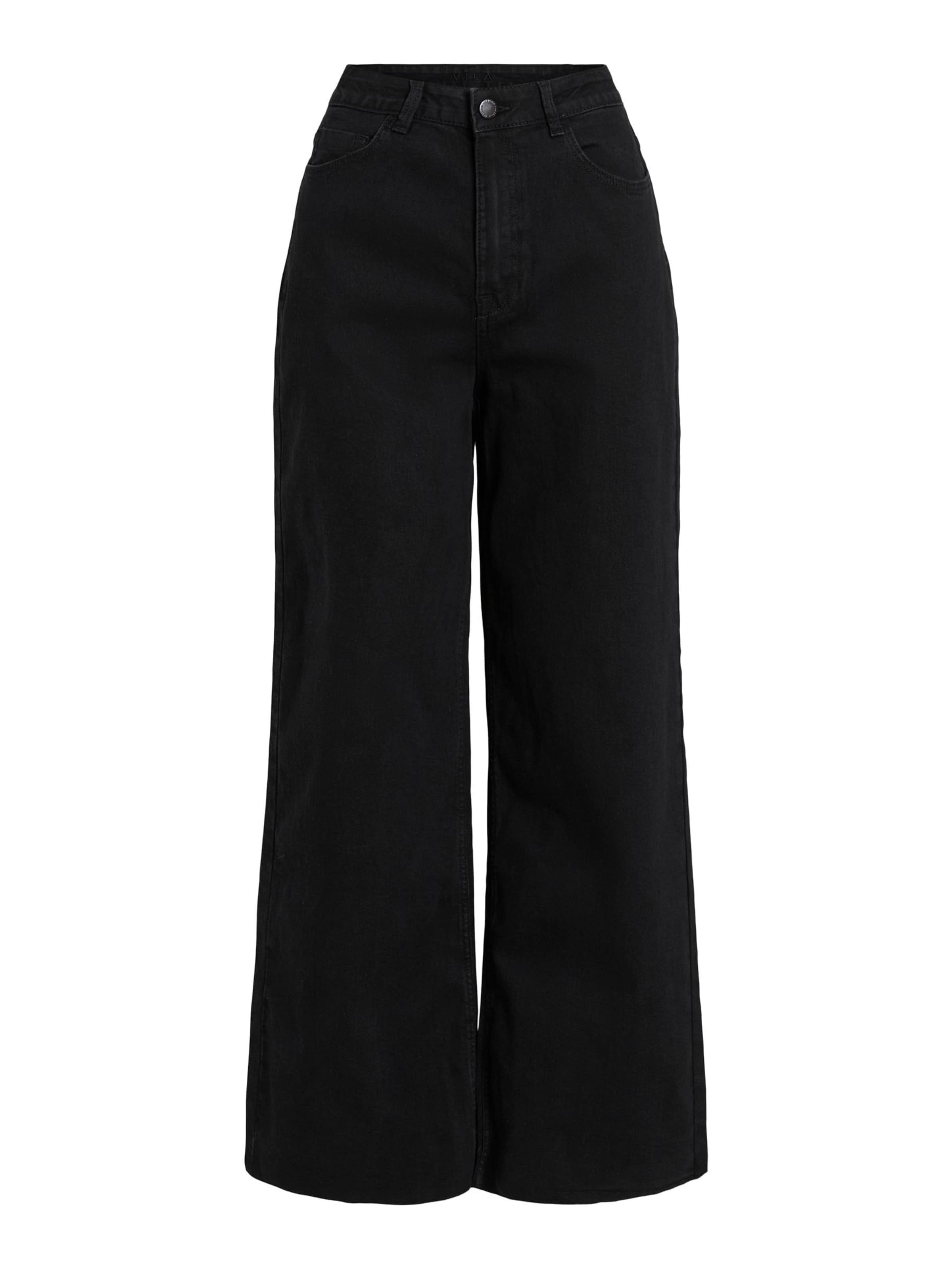 Wide Leg Jean 'VIFreya' VILA en noir : devant