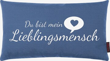 MAGMA Kissen 'Lieblingsmensch' in Blau: predná strana