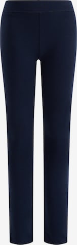 WE Fashion Skinny Leggings in Blue: front