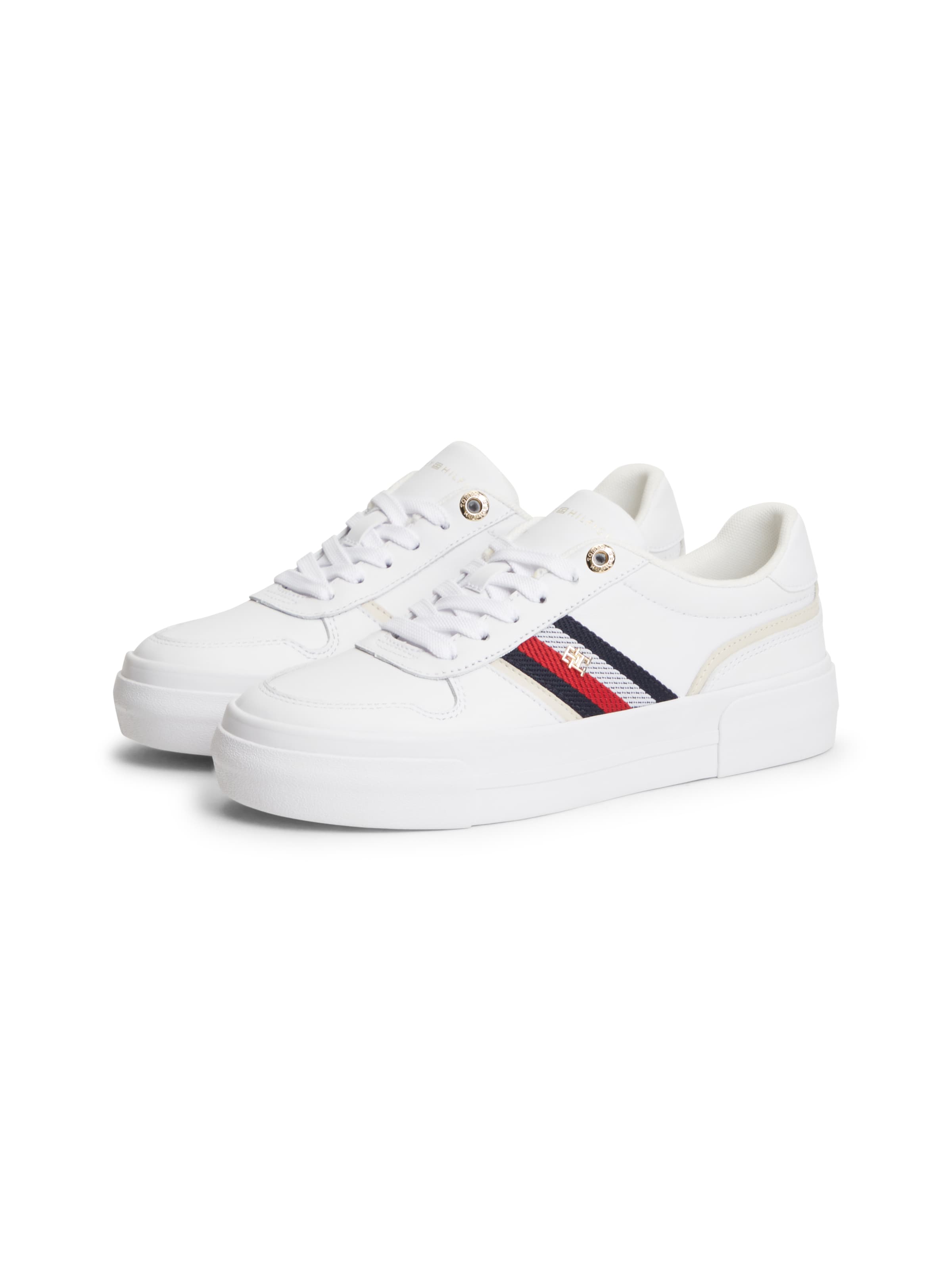 TOMMY HILFIGER Matalavartiset tennarit 'VULC' värissä valkoinen
